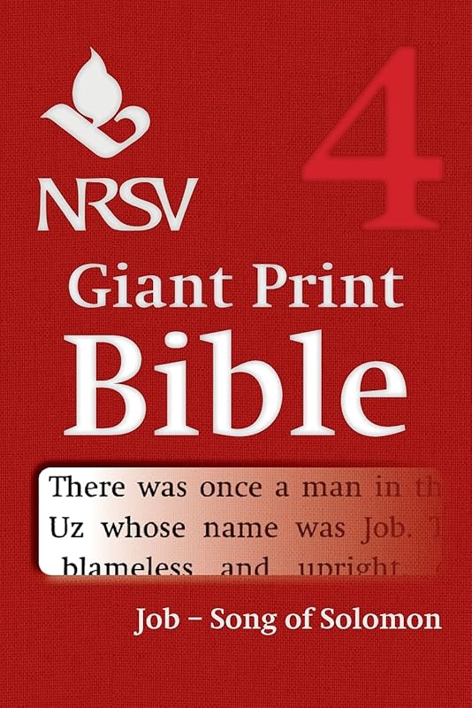 NRSV Giant Print Bible: Volume 4, Job – Song of Songs by Bible