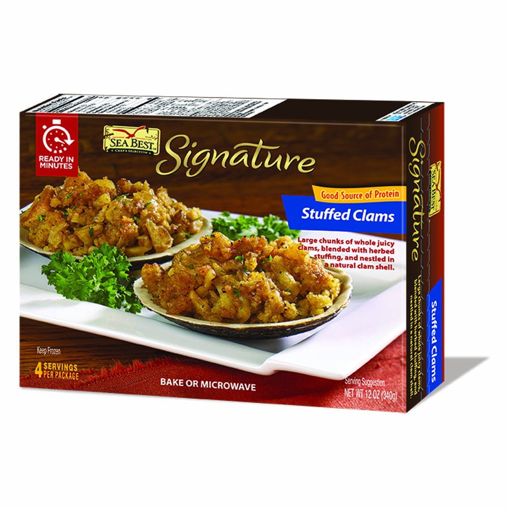 sea best signature stuffed clams, 12 ounce