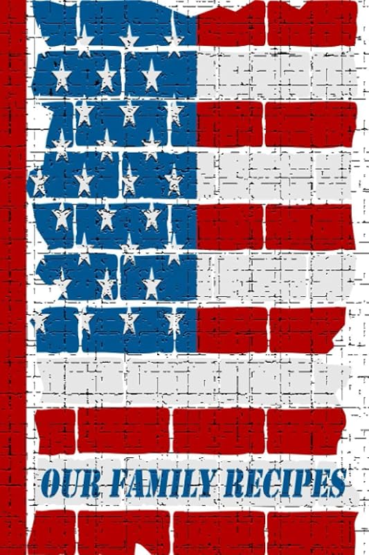 Our Family Recipes: USA Flag Colors Cover by Alan Willardson