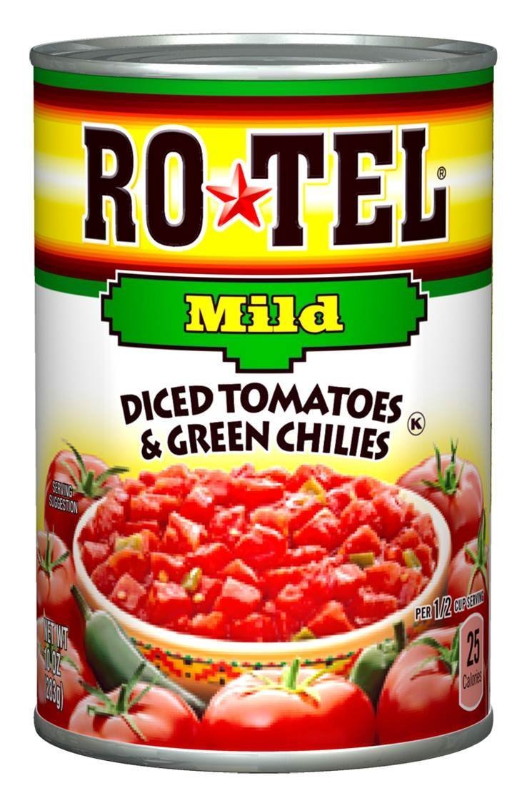 ro-tel, diced tomatoes, mild, 10oz can (pack of 6)