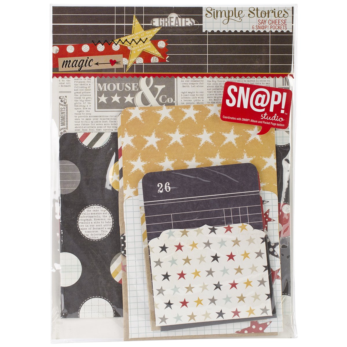 

Cousin Snatp Memorabilia Pockets, Say Cheese, 6 Per Package