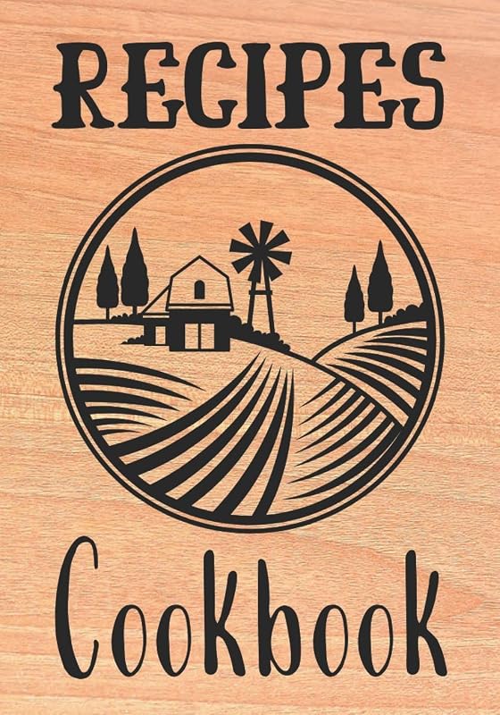 Recipes Cookbook: Recipe binder: Elegant recipe holder to Write In Recipe cards, chic Food Graphics design, Document all Your recipe box and Notes for ... recipe keeper, 100-Pages 7" x 10" V 9.0 by Justin Chilli Library