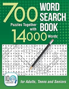 Word Search Book: 700 Puzzles Together with 14000 Words - for Adults, Teens and Seniors by IQ Evolution