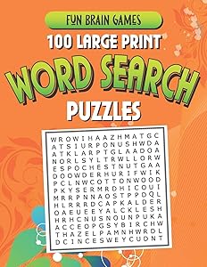 100 Large Print Word Search Puzzles: 100 Word Search Puzzles with answers 128 Pages 8.5x11in by Fun Maze Press
