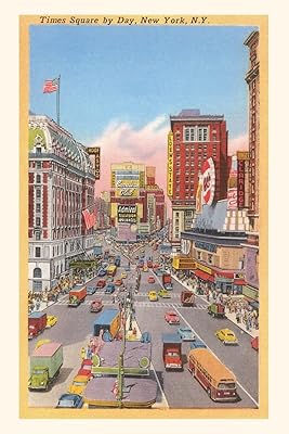 Vintage Journal Times Square, New York City (Pocket Sized - Found Image Press Journals)