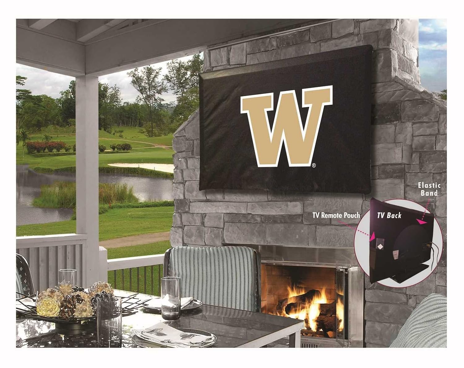 

Washington Huskies NCAA Outdoor TV Cover