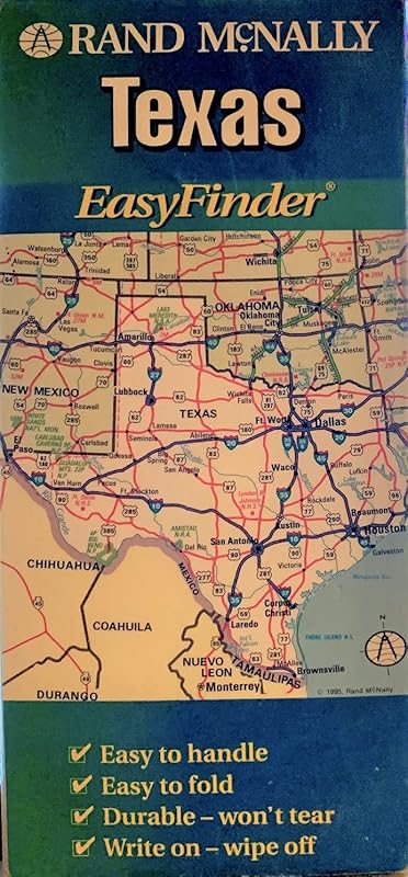 Rand McNally Texas Eastfinder Map (Easyfinder Map) by Rand McNally