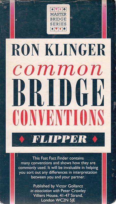 Common Bridge Conventions Flipper by Ron Klinger