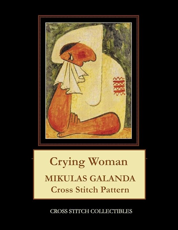 Crying Woman: Mikulas Galanda Cross Stitch Pattern by Cross Stitch Collectibles
