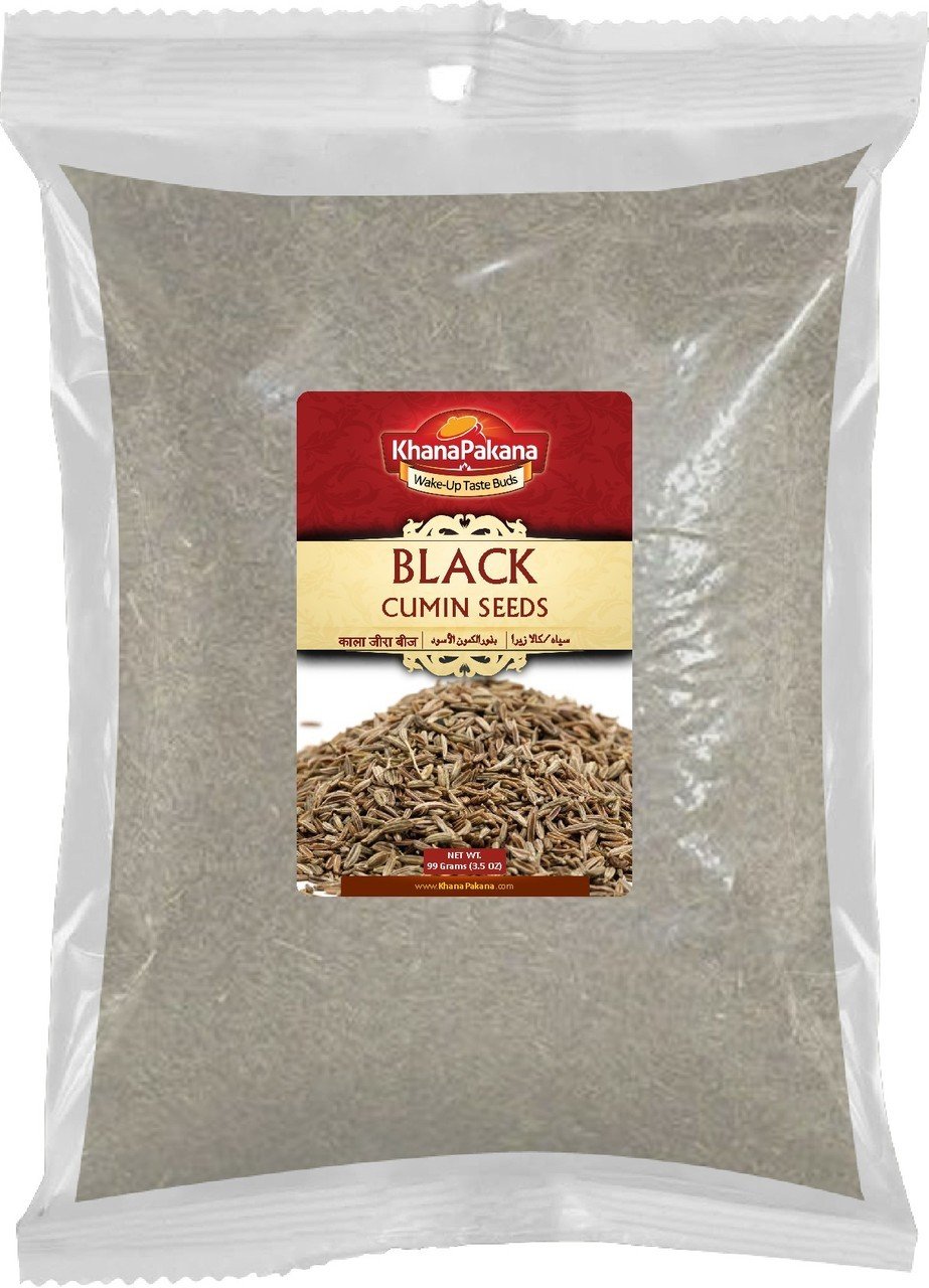 

7 OZ ~ Black Cumin Seeds Spice ~ 7 Ounces KhanaPakana Brand ~ Best Deal on Amazon for Freshly Packed Gourmet Quality Spice
