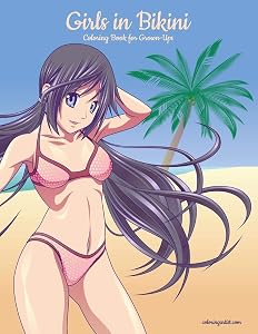 Girls in Bikini Coloring Book for Grown-Ups