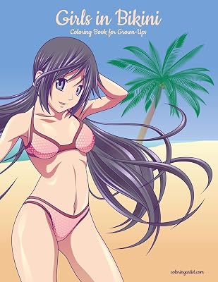 Girls in Bikini Coloring Book for Grown-Ups