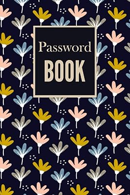 Password Book: Internet Password Book with Alphabetical tabs. Website Password organizer. Size 6x9