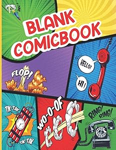 BLANK COMIC BOOK: Variety of Templates, White Paper, Draw your own Comics by Otter Press