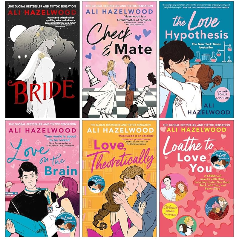 Ali Hazelwood Collection 6 Books Set (Bride, Check & Mate, The Love Hypothesis, Love on the Brain, Love Theoretically & Loathe To Love You) by Ali Hazelwood