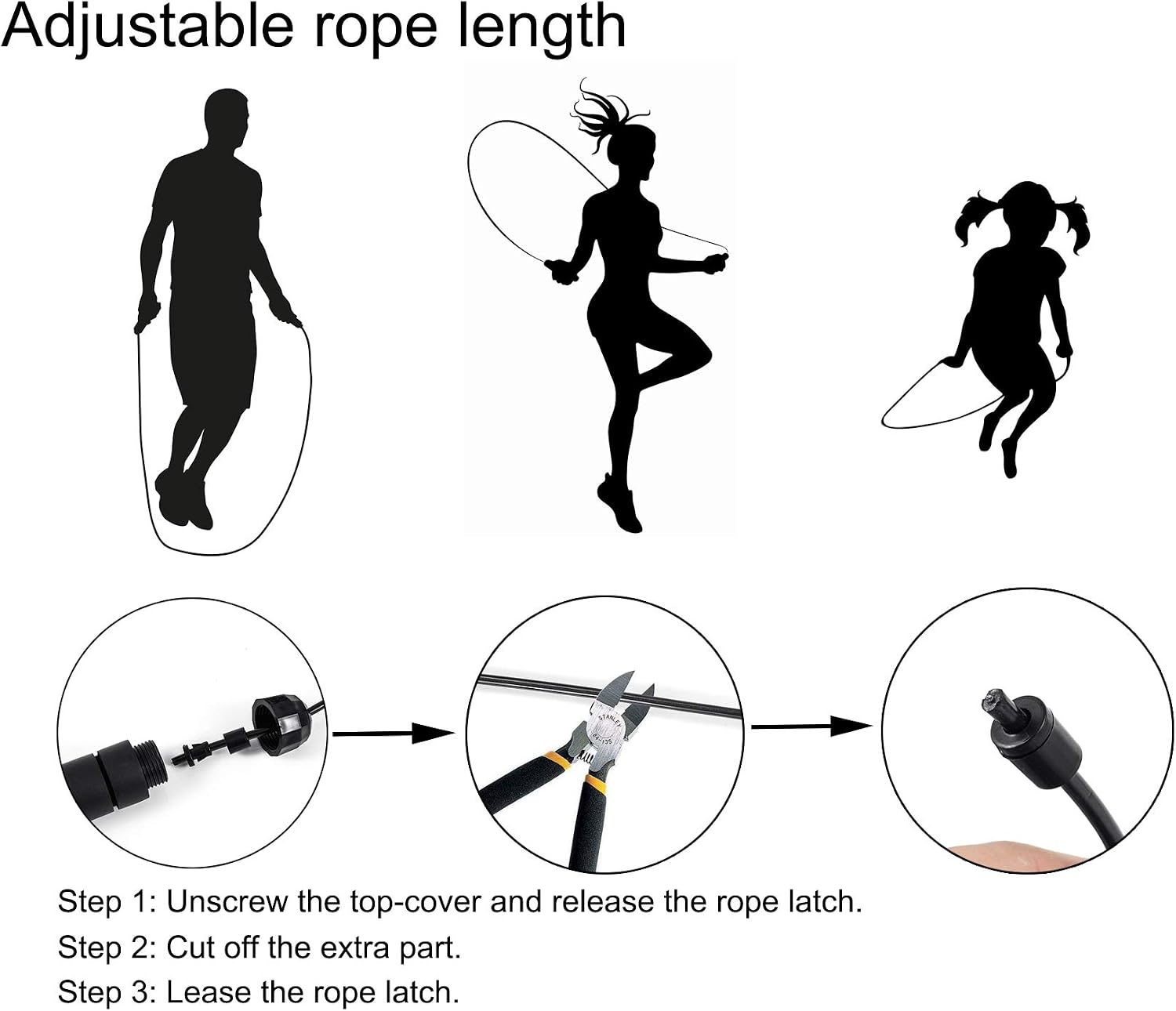 Jump Rope Tangle-free Speed Skipping Rope With Ball Bearings_voghion.com