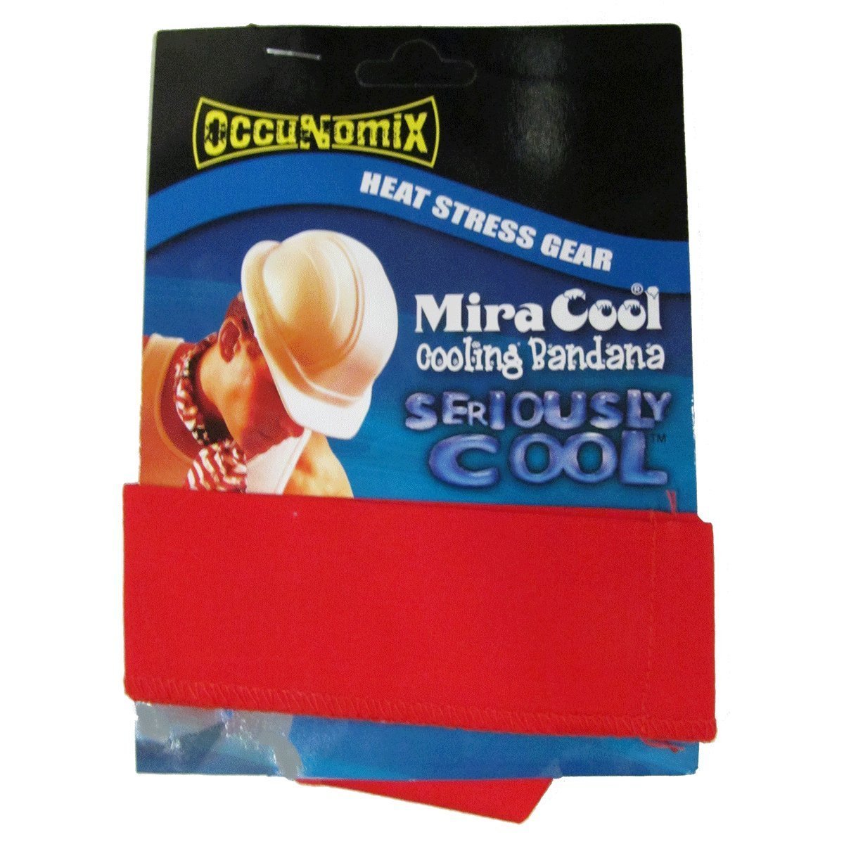 

Miracool Neck Bandana - Re-usable 100's of times - Keeps you cool - RED - 2 pack