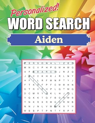 Aiden Word Search: Large Print Word Find Puzzles