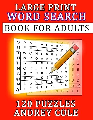 Large Print Word Search Book For Adults: 120 Puzzles
