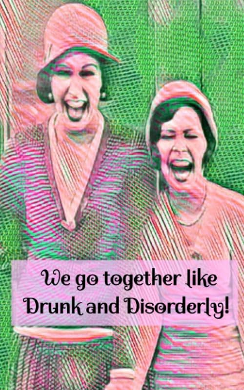 Journal: We go together like Drunk and Disorderly!: 5"x8" Journal with 150 double sided lined pages by Tema H Pacheco