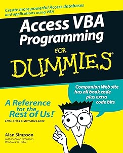Access VBA Programming For Dummies by Alan Simpson