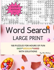 Word Search Large Print: Word Search puzzle book for adults with Easter theme, LARGE PRINT Vol. 1 by Max Mature