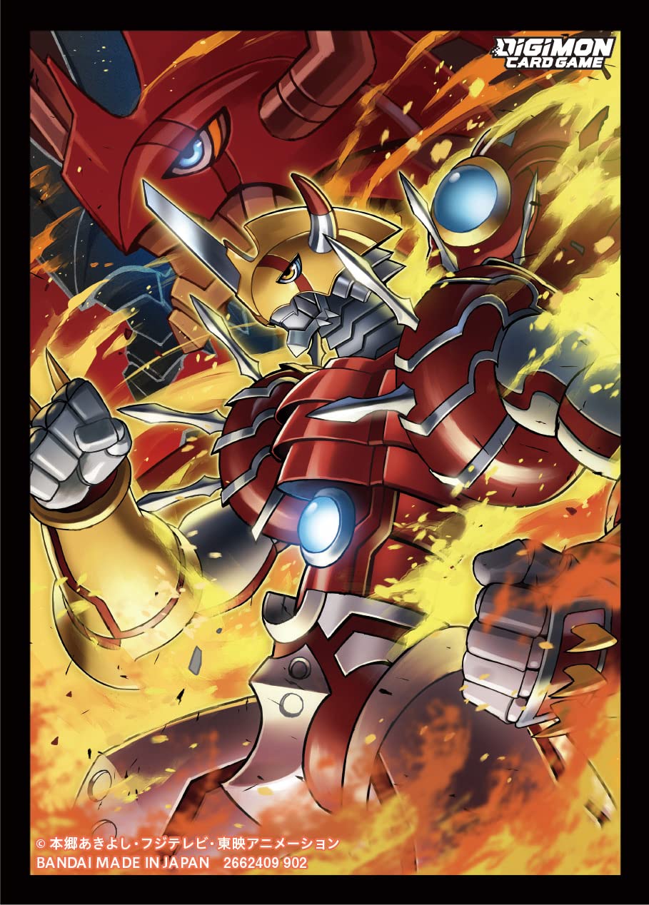 digimon card game art Bandai Digimon Card Game Official Card Sleeve 2022 Ver.2.0 Shinegreymon