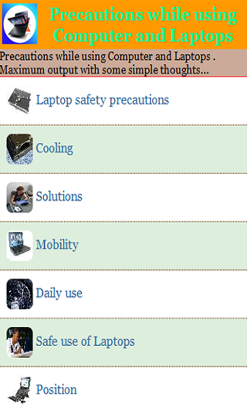 Amazon.com: Precautions while using Computer and Laptops: Appstore for ...