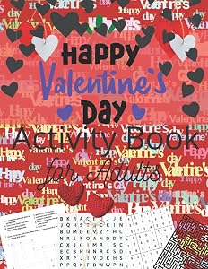 Valentine's Day Activity Book for Adults: Awesome Valentine's Day Challenging Activities. Including sudoku, Mazes, Word search, & crossword ! valentines activity books -3 by ZeeZuu Press