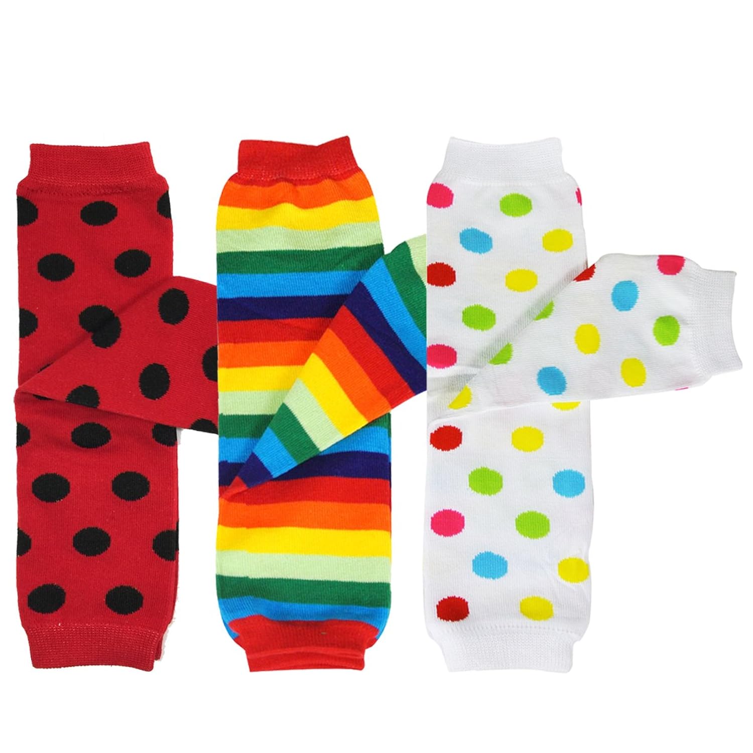 

Bowbear Baby 3-Pair Colorful Leg Warmers O/S
