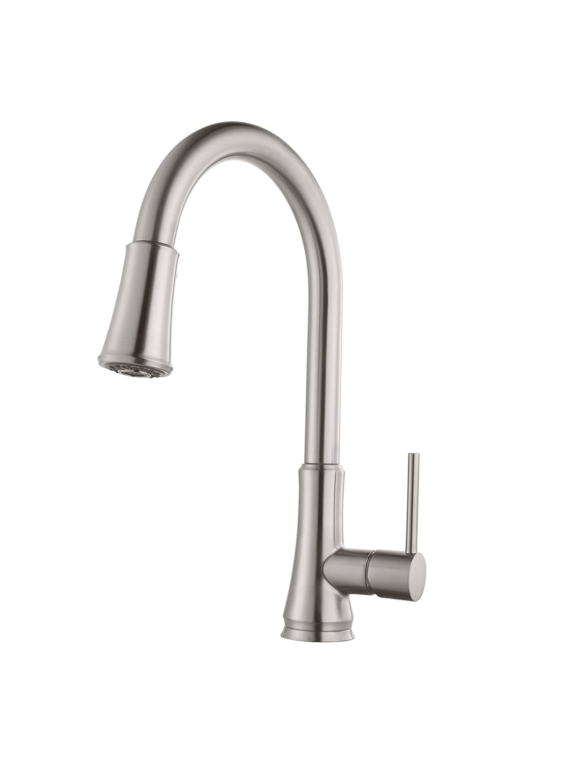 

Pfister G-529-PF Pfirst Pull Down High-Arch Kitchen Faucet with Pfast Connect Te