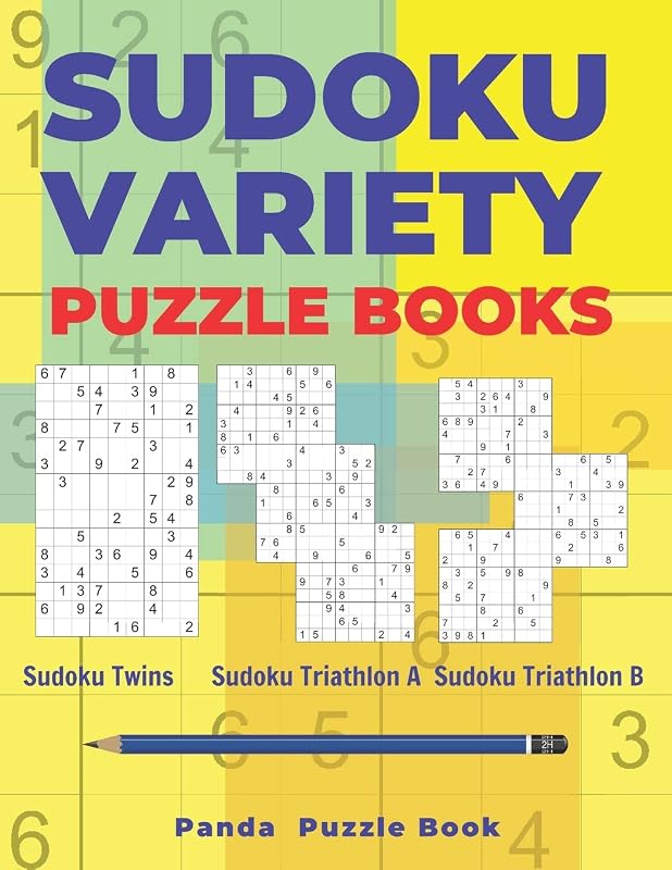 Sudoku Variety Puzzle Books: Sudoku Variations Puzzle Books Featuring Sudoku Twins, Sudoku Triathlon A, Sudoku Triathlon B by Panda  Puzzle Book