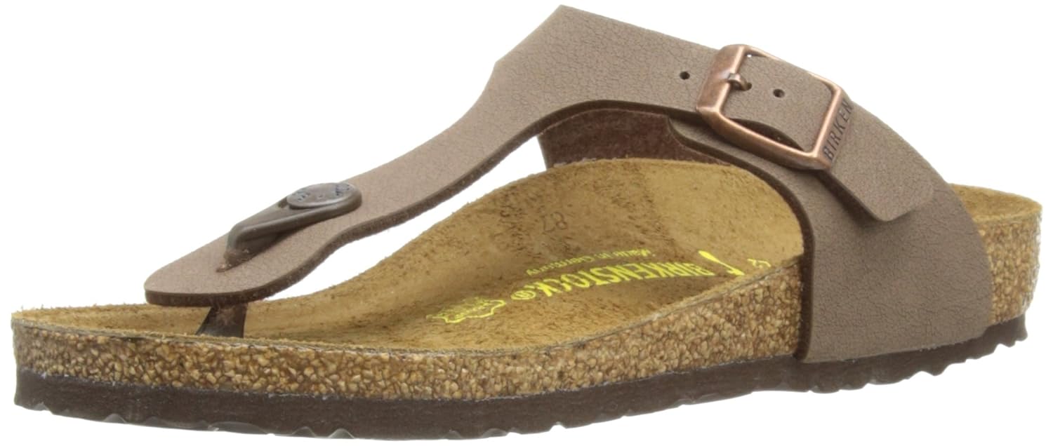 

Birkenstock Thong ''Gizeh Kinder'' from Birko-Flor in mocca with a narrow insole