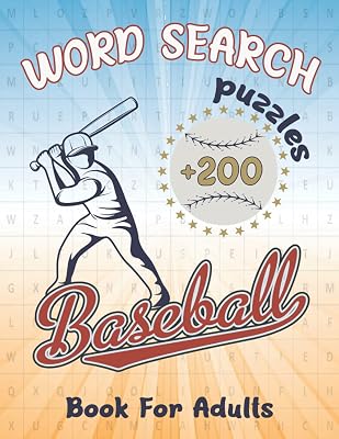 baseball word search: unscramble words puzzle book for adults