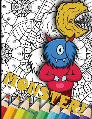 Monster Coloring Books for Boys and Girls: Kids Coloring Book with FULL PAGES to color in