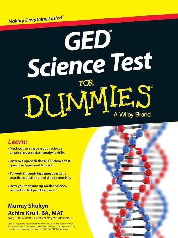 GED Science For Dummies by Murray Shukyn