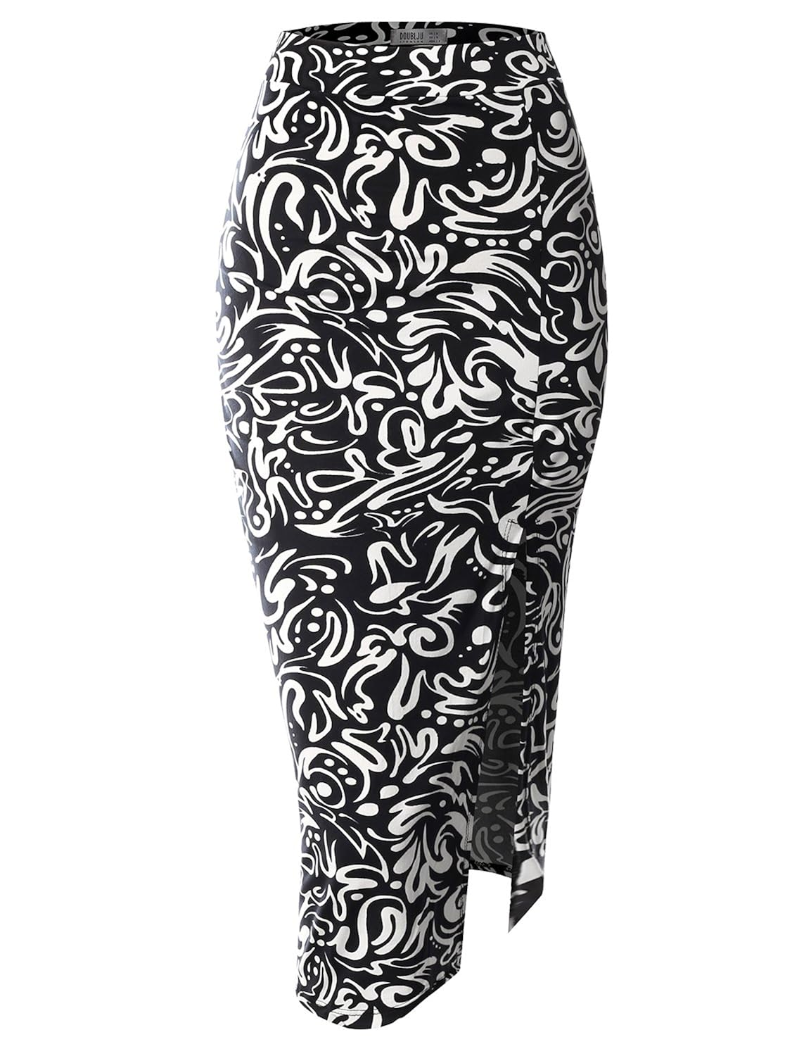 

SJSP Women Allover Printed Midi Pancil Side Slit Skirt