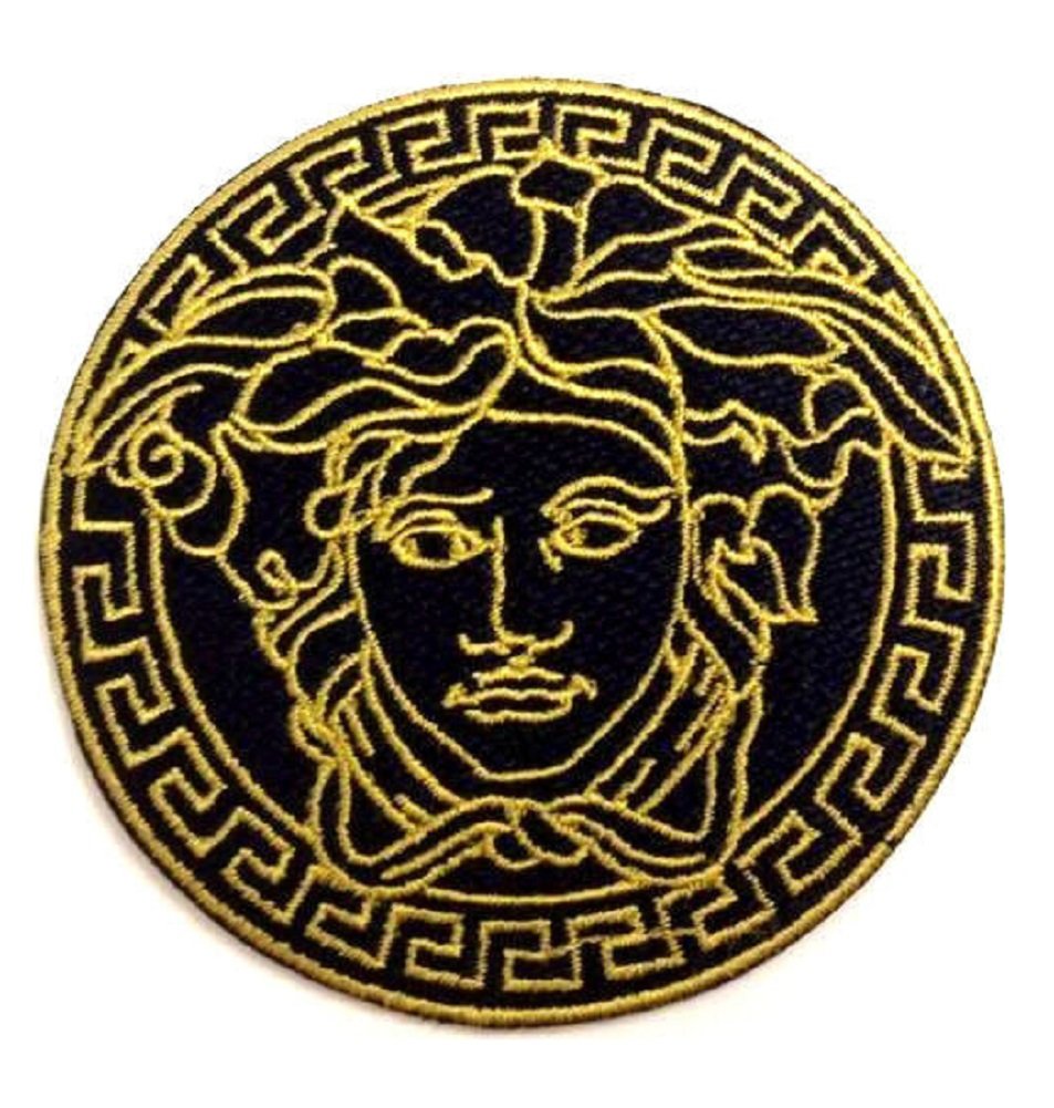 

Black Medusa Iron on Embroidered Patch 2.5"