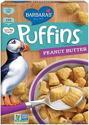Barbara's Puffins Cereal, Peanut Butter, 11 Ounce