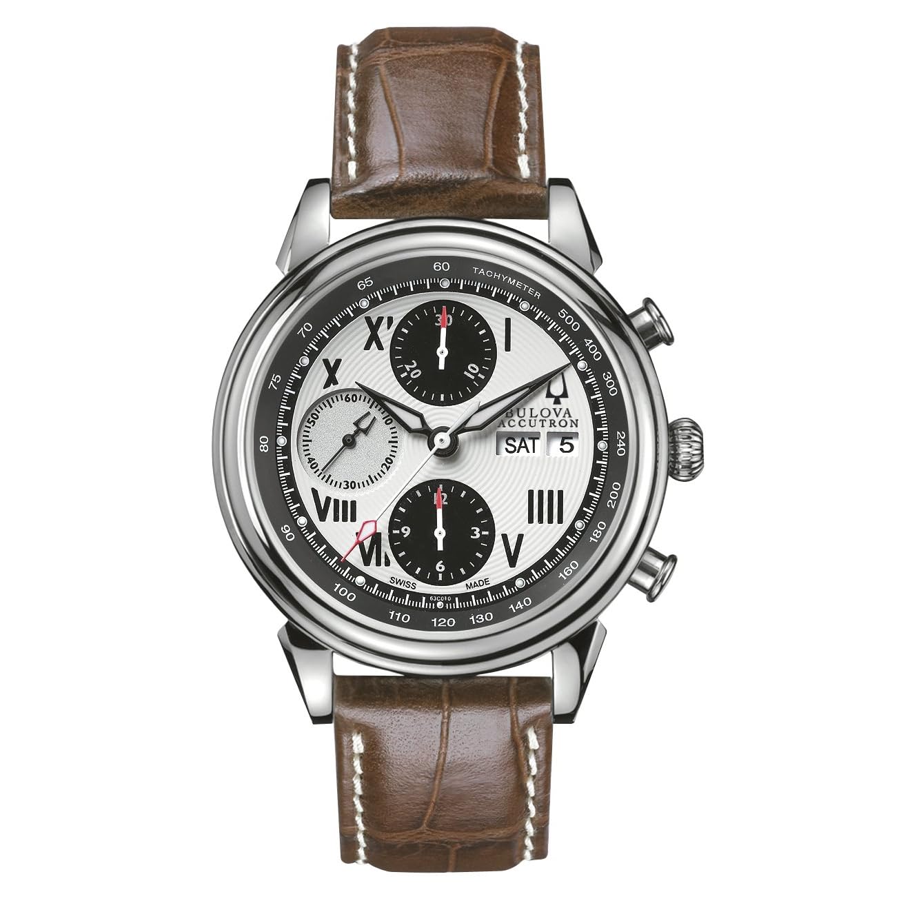 new mens bulova accutron 63c010 swiss automatic