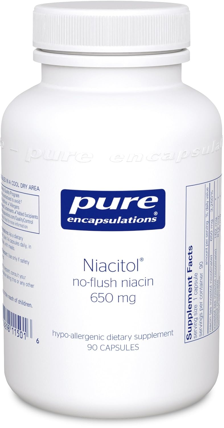 

Pure Encapsulations Niacitol (no-flush niacin) 650 mg 90 Capsules