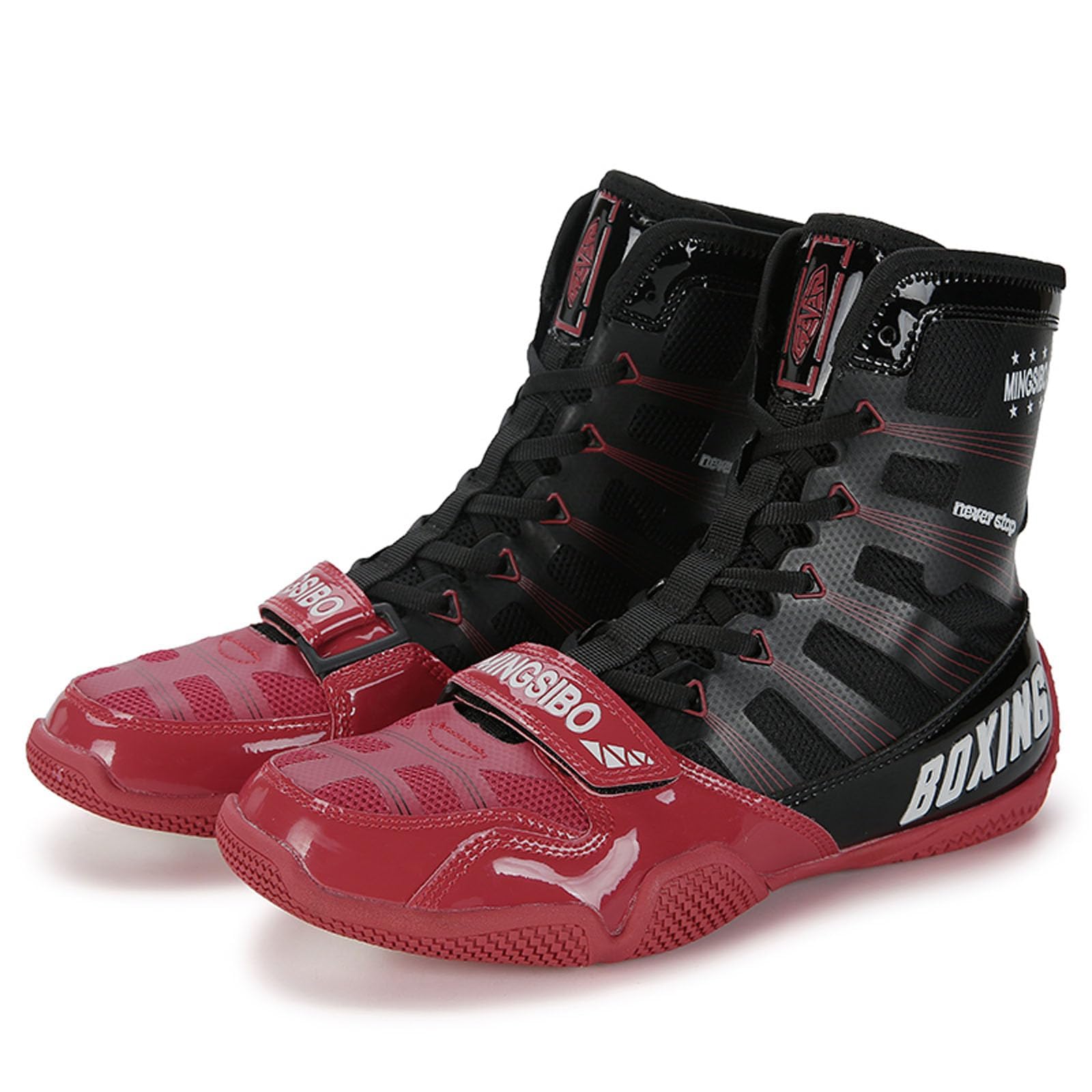 Wrestling Boxing Boots For Men Youth Women Lightweight Breathable Non-Slip Fighting Sports Gym Training Footwear_vogvips.com