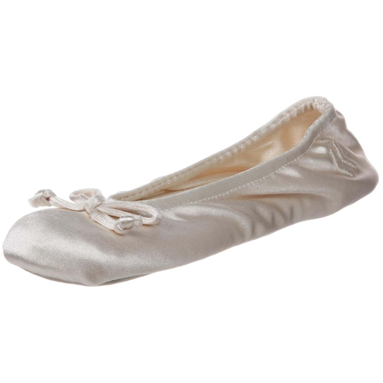 isotoner womens classic satin ballerina slipper