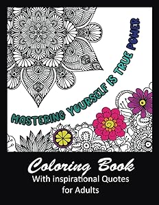 Stress Relief Coloring Book for Adults: 30 Coloring Pages with Inspirational Quotes by Stefanie Koop