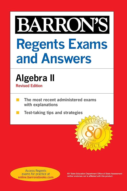 Regents Exams and Answers: Algebra II Revised Edition (Barron's New York Regents) by Barron's Educational Series