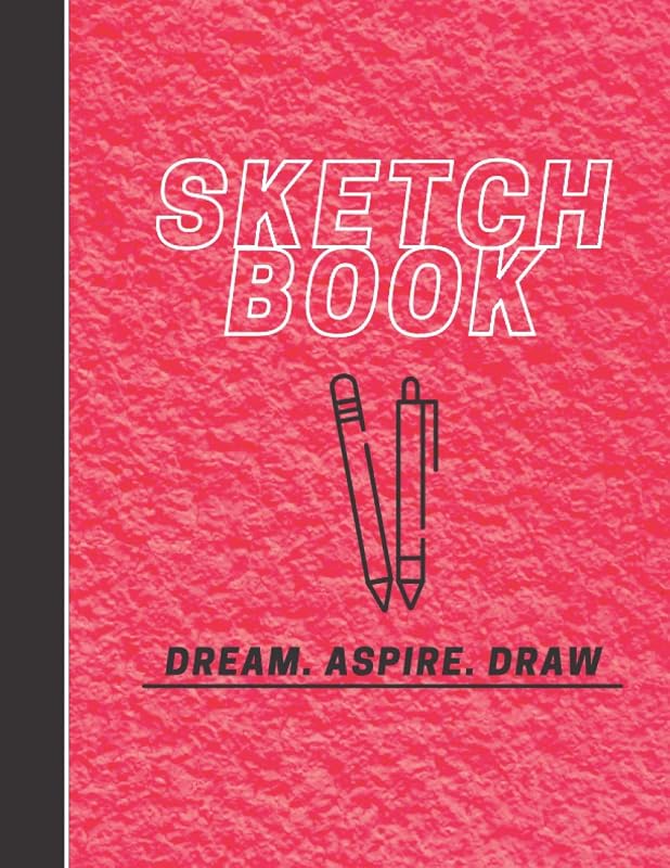 Sketch Book: Red Foam Cover - 8.5 x 11 Inches. 120 Pages of Use For Kids, Teens and Professionals - Drawing and Sketching. by Uncle Sams B.P.