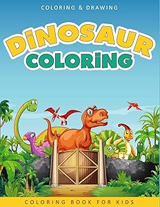 Dinosaur Coloring Book For Kids: A Collection of 50 Fun and Cute Dinosaur Coloring Pages For Kids & Toddlers - Coloring Book Dinosaur - Dinosaur Gifts For Boys & Girls by Ernest Creative Coloring Book