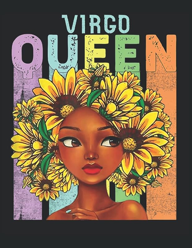 Virgo Queen Sketchbook: This cute zodiac themed drawing pad for women and girls featuring a beautiful lady with sunflowers in her hair. by Lush Publishings