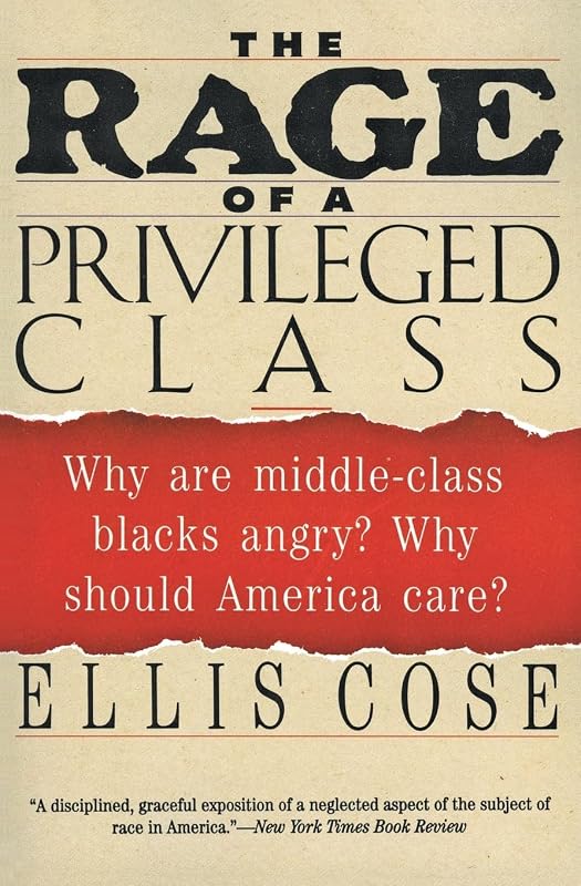 The Rage of a Privileged Class: Why Are Middle-Class Blacks Angry? Why Should America Care? by Ellis Cose