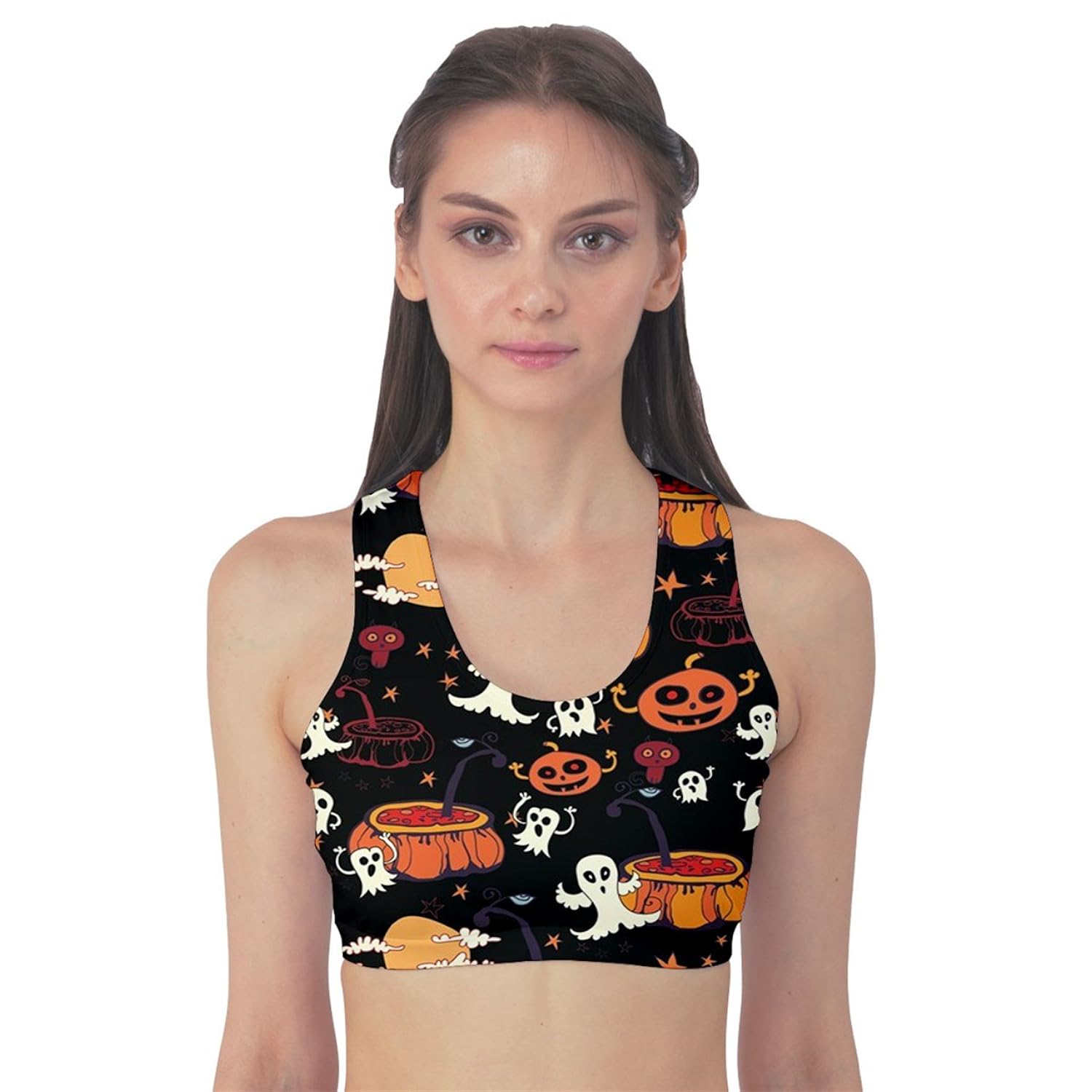 

Colorful Halloween Cartoon Bright Women's Sport Bra